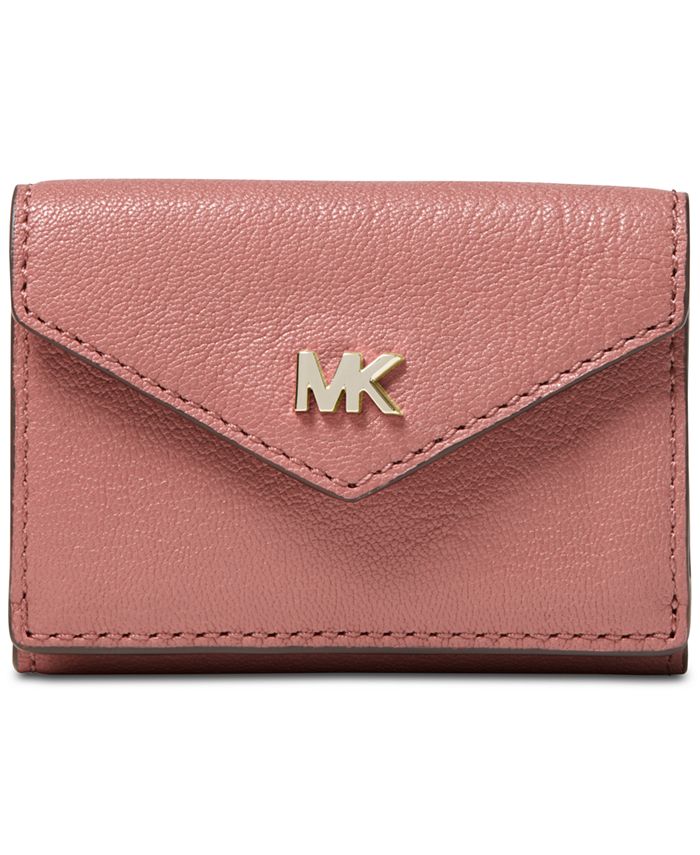 Michael Kors Shiny Leather Trifold Flap Wallet - Macy's