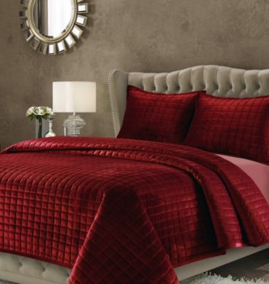 Florence Velvet Solid Oversized Quilt Sets