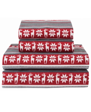 Winter Nights Cotton Flannel Full Sheet Set Bedding