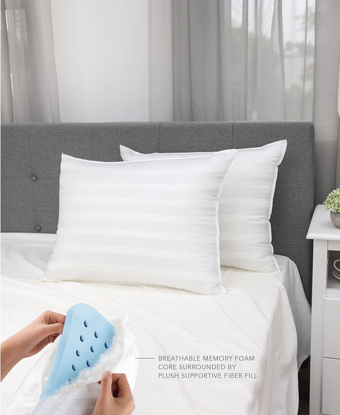 SensorPEDIC 2 Pack MemoryLoft Classic Cotton Queen Pillow Macy's