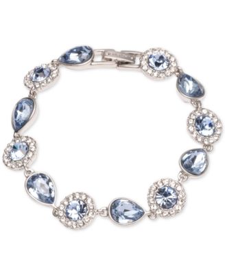 Givenchy - Silver-Tone Crystal & Stone Flex Bracelet