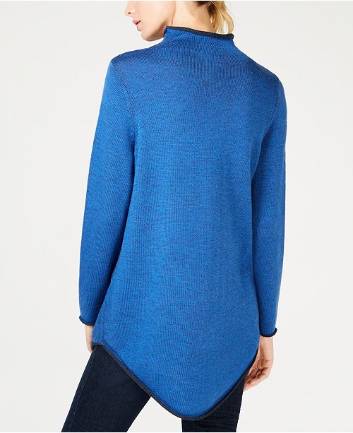 Eileen Fisher Merino Wool Funnel-Neck Sweater, Regular & Petite ...