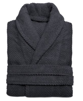 Unisex Herringbone Weave Bath Robe