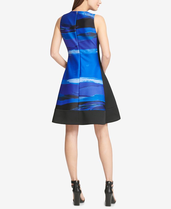 DKNY Printed Fit & Flare Dress, Created for Macy's Macy's