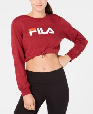 fila cropped sweatshirt