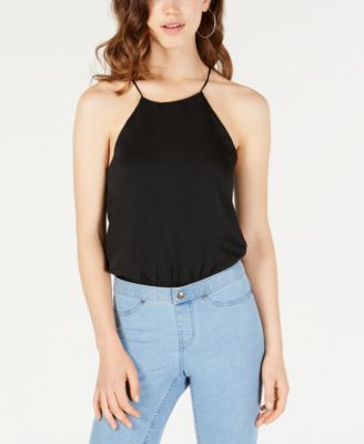 Material Girl - Juniors' Hammered Satin Bodysuit