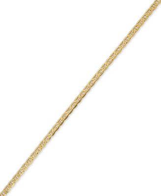 Men's Solid Mariner Link, 22" Chain Necklace (5-5/8mm) in 10k Gold