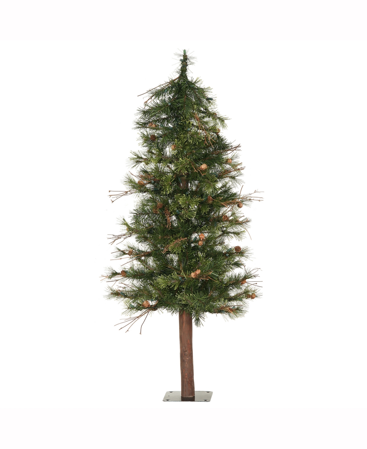 7 ft Mixed Country Alpine Artificial Christmas Tree Unlit