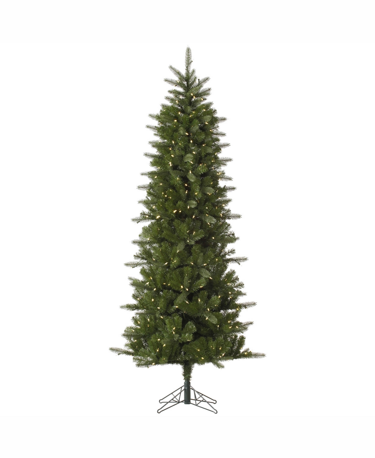 4.5 ft Carolina Pencil Spruce Artificial Christmas Tree With 200 Warm White Led Lights