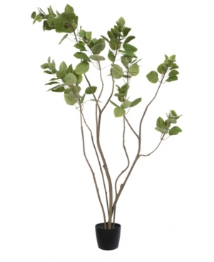 Vickerman 4' Artificial Green Potted Cotinus Coggygria Tree With 177 Leaves