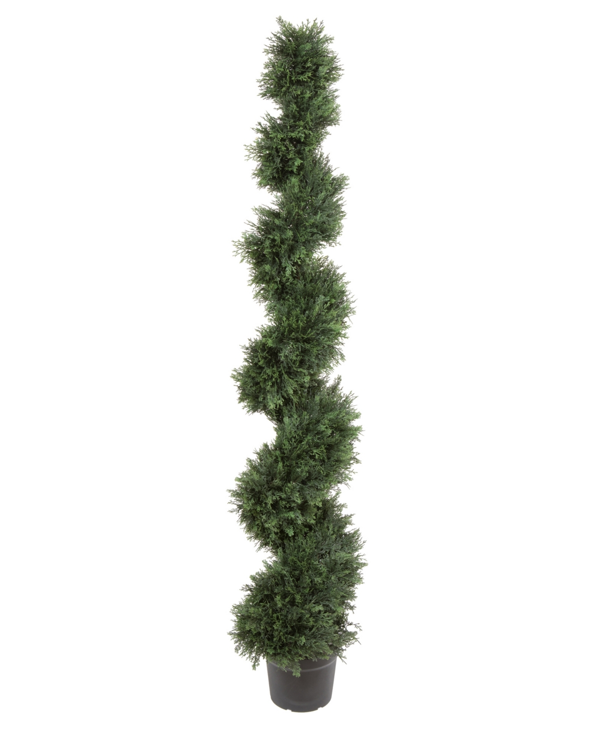 Shop Vickerman 6' Artificial Potted Green Cedar Spiral Tree In No Color
