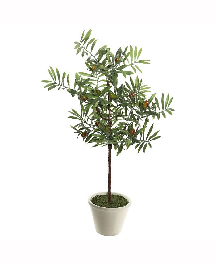 Vickerman 27" Artificial Green Olive Hill Tree Macy's