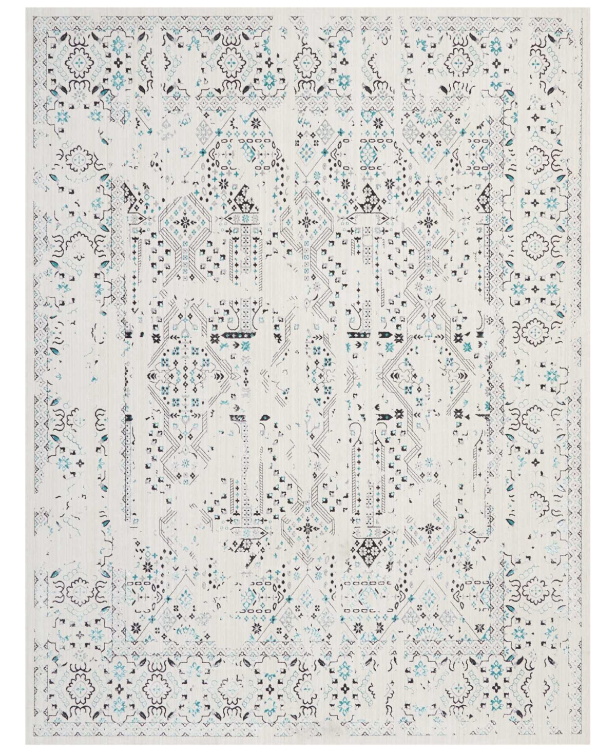 kathy ireland Home KI34 Silver Screen KI343 8' x 10' Area Rug - Ivory/Cream