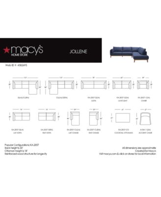 Jollene 78" Fabric Sofa, Created for Macy's