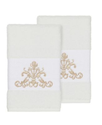Scarlet 2-Pc. Embellished Hand Towel Set