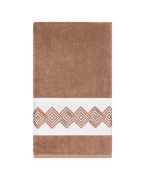Linum Home Noah Embellished Bath Towel In Brown