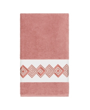 Linum Home Noah Embellished Bath Towel In Pink