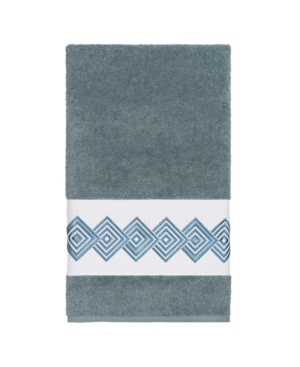 Linum Home Noah Embellished Bath Towel In Blue