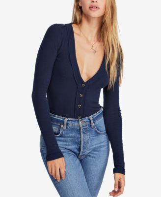 Free People - Call Me Cardi Fitted Top