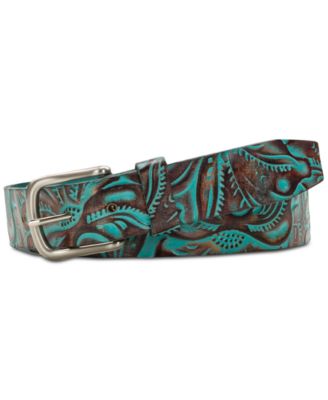 Patricia Nash Turquoise-Tooled Pelosa Belt - Macy display picture 3