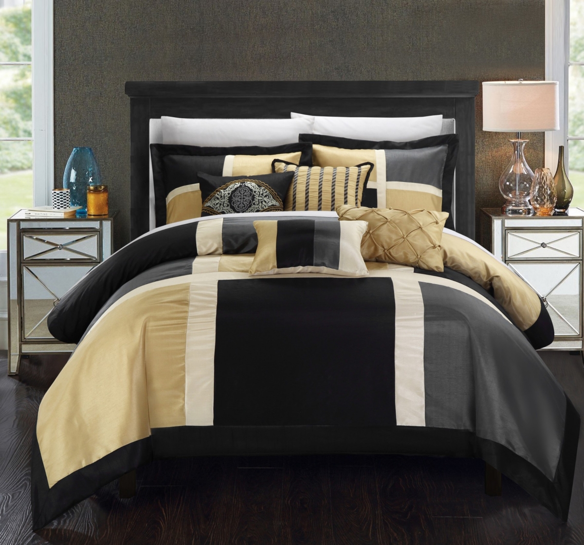 Chic Home Alleta 7-Pc Queen Comforter Set Bedding