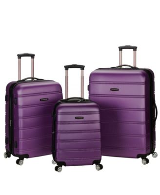 Rockland Melbourne 3-Piece ABS Luggage Set - Macy's