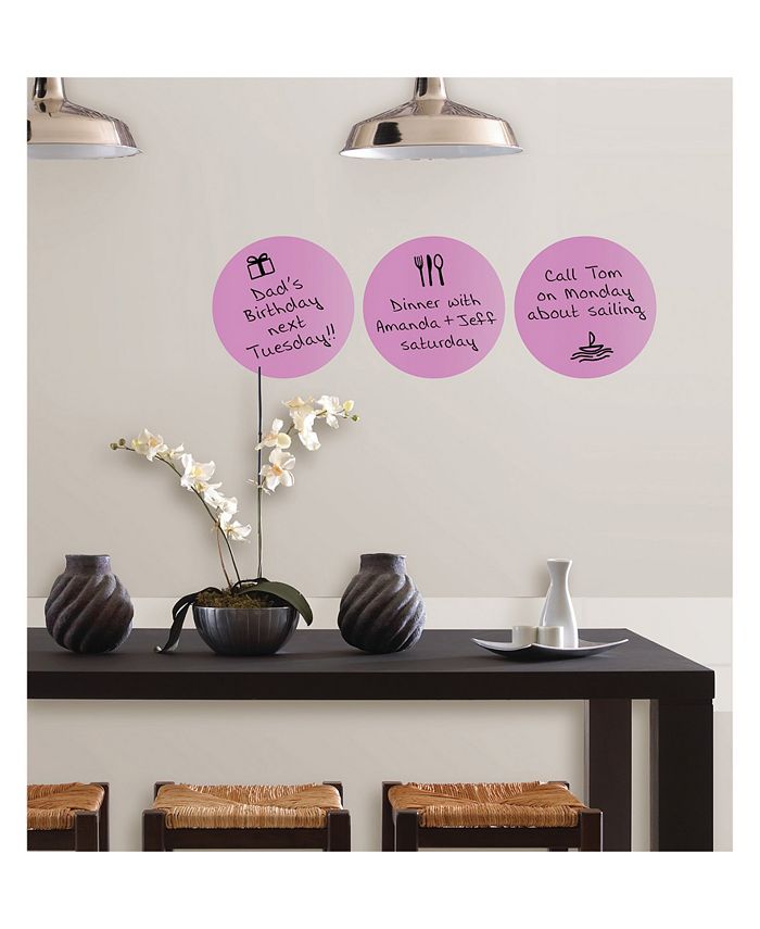 Brewster Home Fashions Plush Dry Erase Dot Decal Set Of 6 Macy's
