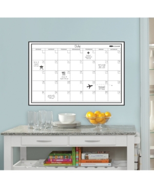 Large White Monthly Dry Erase Calendar Decal