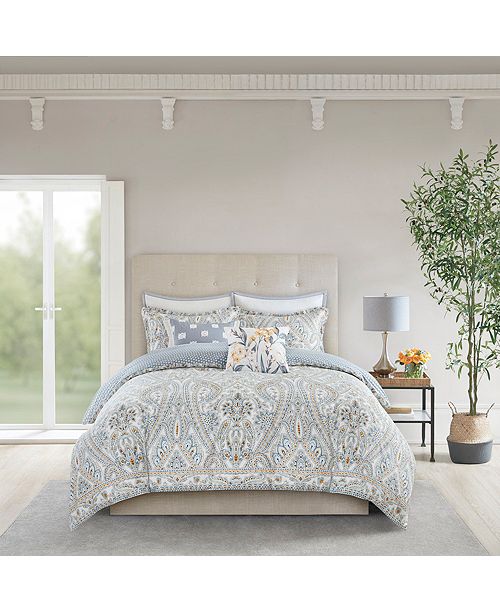 Echo Design Venus King 3 Piece Reversible Cotton Duvet Cover Set