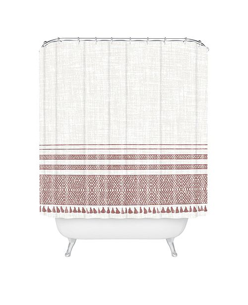 Deny Designs Holli Zollinger French Linen Sandstone Tassel Shower