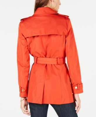 michael kors orange trench coat