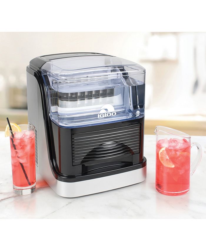 Nostalgia Igloo 33Pound Large Capacity Automatic Clear Ice Cube Maker