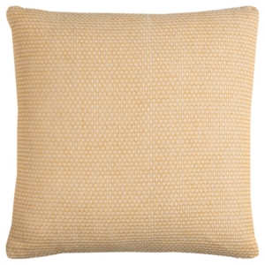 Rizzy Home Geometrical Design Polyester Filled Decorative Pillow, 22" X 22" In Yellow