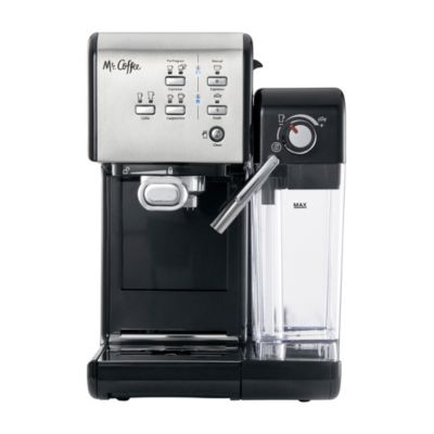 Mr. Coffee - Create delectable coffee shop drinks at home with the  One-Touch Coffeehouse Espresso and Cappuccino Machine. The espresso machine features a 19-bar pump to extract the rich flavors and a thermocouple heating system for evenly-heated water.