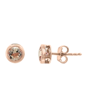 image of Effy Morganite (1-1/10 ct.t.w.) Studs in 14k Rose Gold