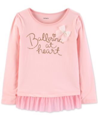 Carter's - Little & Big Girls Ballerina at Heart Top