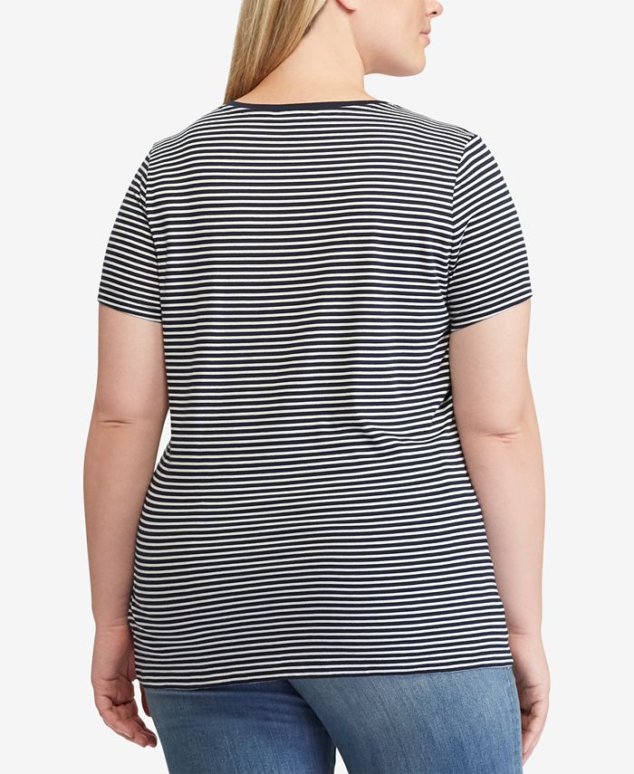 Lauren Ralph Lauren Plus Size Logo Graphic T-Shirt - Macy's