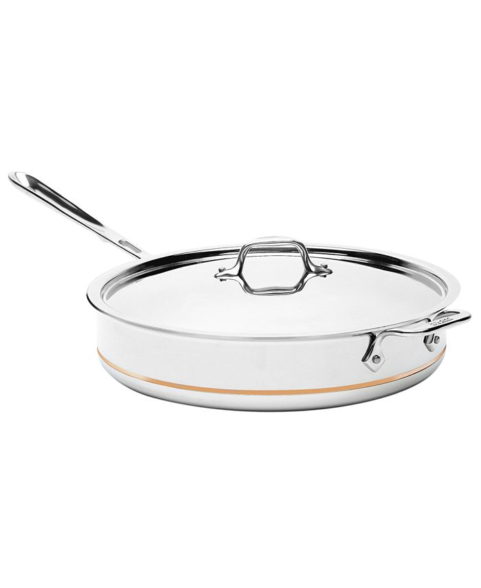 All-Clad Stainless Steel 6 qt Deep Saute Pan with Lid