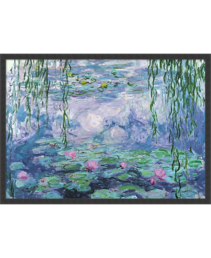 Amanti Art - Nympheas by Claude Monet- 37x25 Framed Art Print
