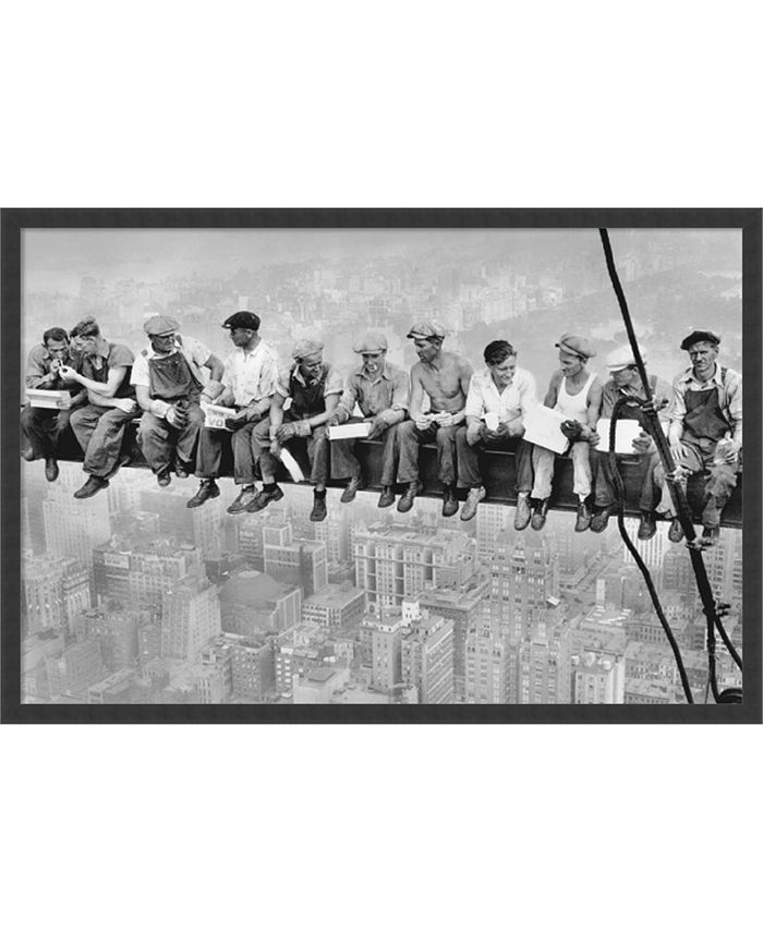 Amanti Art - Lunch on a Skyscraper, 1932 37x25 Framed Art Print