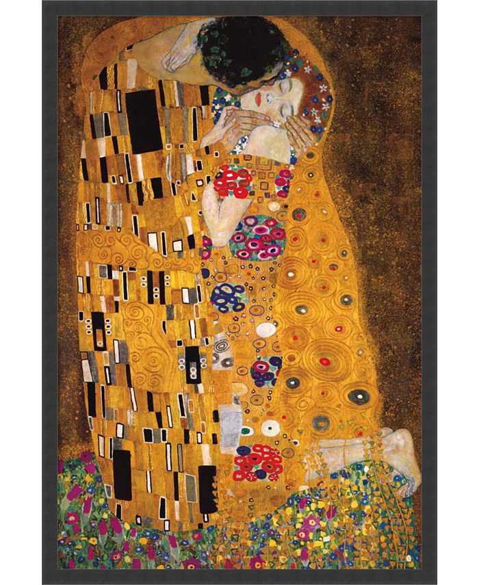 Amanti Art - The Kiss (Le Baiser / Il Baccio), 1907 25x37 Framed Art Print