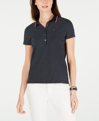 Tommy Hilfiger - Dot-Print Polo Top