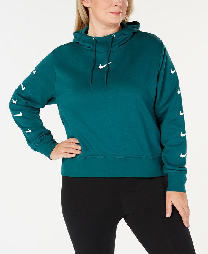 Nike Plus Size Sportswear Fleece Logo Hoodie - Macy's