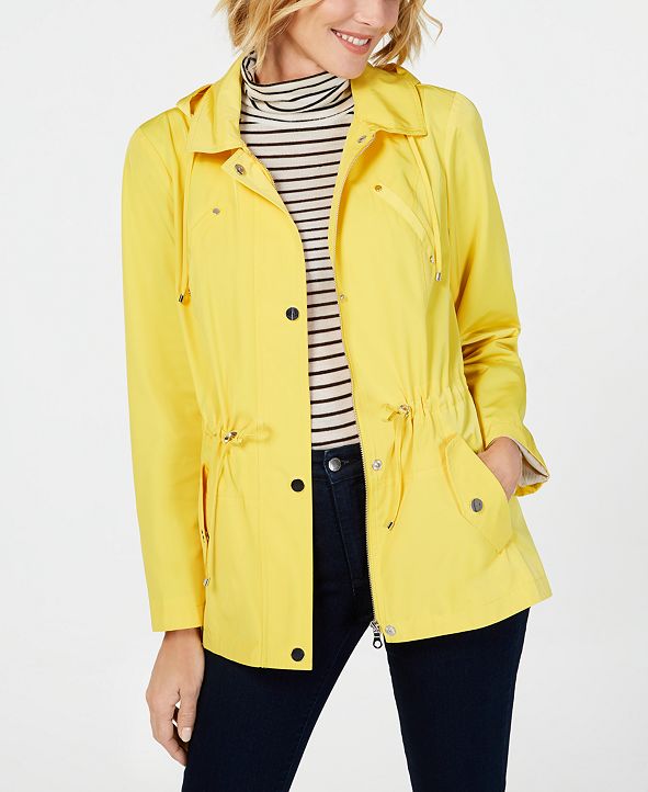 Charter Club Petite Anorak Rain Jacket, Created for Macy's & Reviews