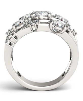 Moissanite Galaxy Fashion Ring (3-1/8 ct. t.w. Diamond Equivalent) in 14k White Gold