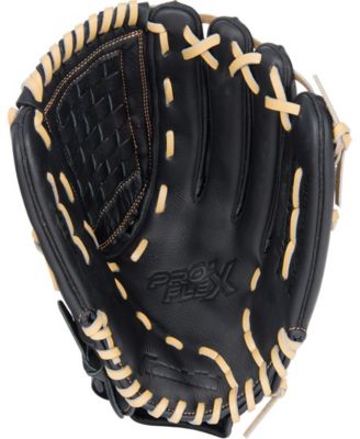 Franklin Sports 12.5" Pro Flex Hybrid Series Black/Camel Baseball Glove Left Handed Thrower