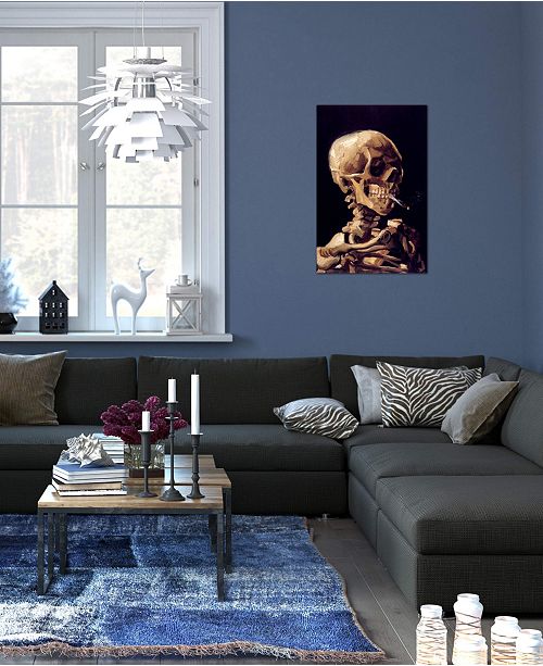 Icanvas Skull Of A Skeleton With Burning Cigarette C 1885 1886 By Vincent Van Gogh Gallery Wrapped Canvas Print 40 X 26 X 0 75 Reviews Wall Art Macy S