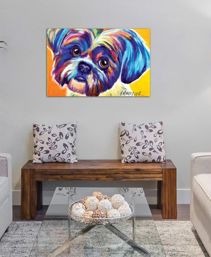 ICanvas "Lacey The Shih Tzu" by DawgArt Gallery-Wrapped Canvas Print (26 x 40 x 0.75) & Reviews - Wall Art - Macy's