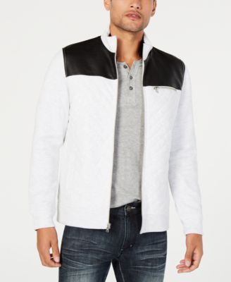 macy's inc men's leather jacket