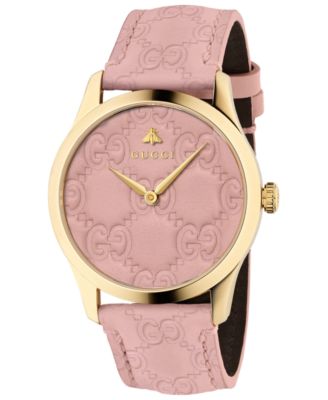 gucci women's pink watches